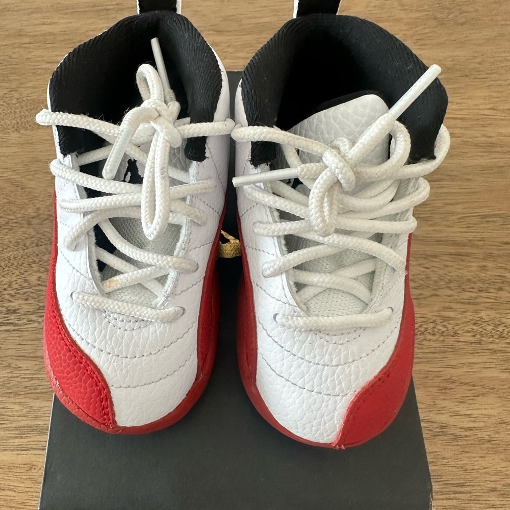 Jordan Kids Red and White Sneakers